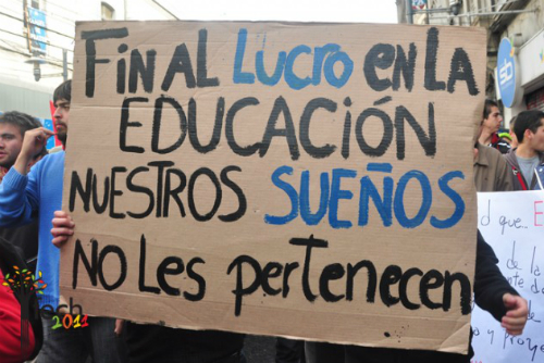 Chile estudiantes protesta